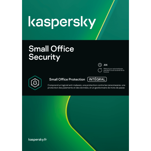 Visuel Boîte Kaspersky Small Office Security 2024 - MonLogiciel.fr
