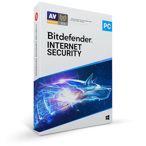 Visuel Boîte Bitdefender Internet Security 2024 - MonLogiciel.fr