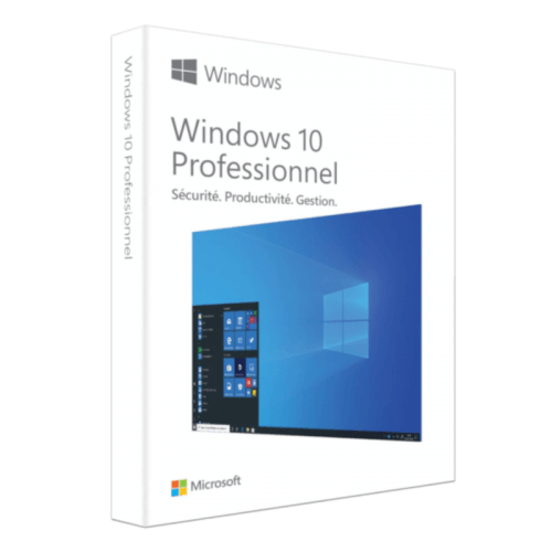 Visuel Boîte Microsoft Windows 10 Professionnel - MonLogiciel.fr