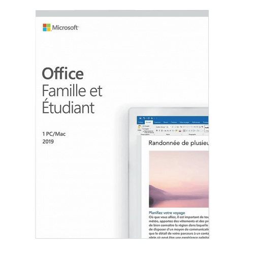 Microsoft Office Famille et Étudiant 2019 - Suite Bureautique