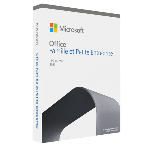 Visuel Boîte Microsoft Office Famille et Petite Entreprise 2021 - MonLogiciel.fr