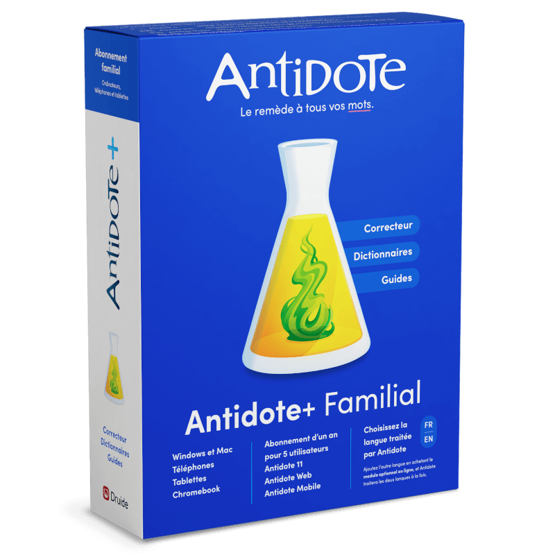 Antidote+ Familial 2023 | 5 Utilisateurs | 1 An | Boîte