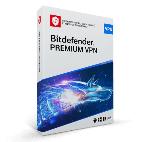 Visuel Boîte Bitdefender Premium VPN 2023- Mon Logiciel.fr