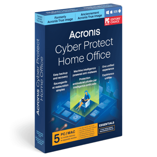 Visuel Boîte Acronis Cyber Protect Home Office Essentials 2023 - Mon Logiciel.fr