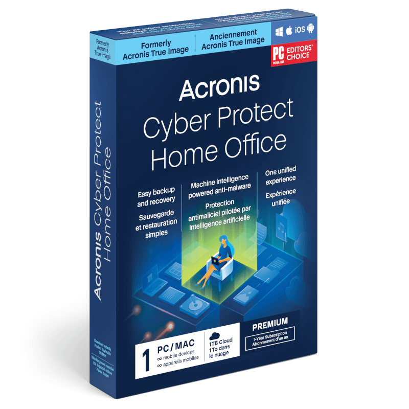 Acronis Cyber Protect Home Office Premium 2023 | 1 Appareil | 1 An | Téléchargement
