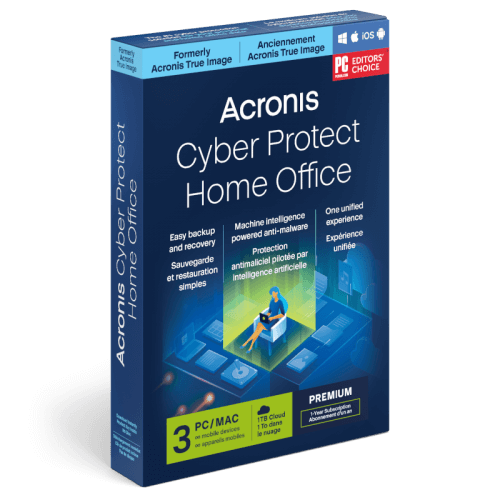 Visuel Boîte Acronis Cyber Protect Home Office Premium 2023 - Mon Logiciel.fr