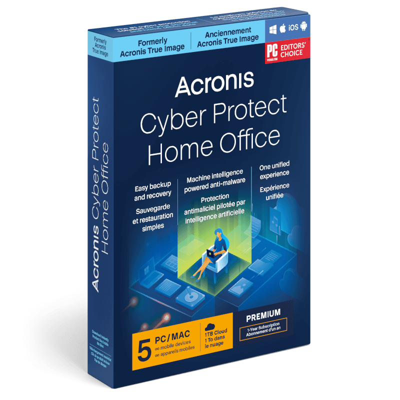 Acronis Cyber Protect Home Office Premium 2023 | 5 Appareils | 1 An | Téléchargement