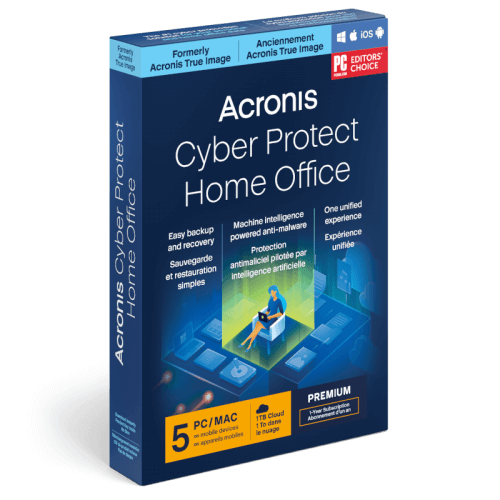 Visuel Boîte Acronis Cyber Protect Home Office Premium 2023 - Mon Logiciel.fr