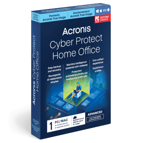 Visuel Boîte Acronis Cyber Protect Home Office Advanced 2023 - Mon Logiciel.fr