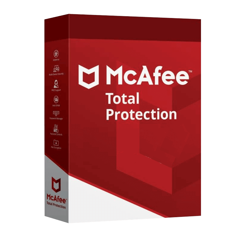 McAfee Total Protection & Safe Connect VPN 2022 | 10 Appareils | 1 An | Téléchargement