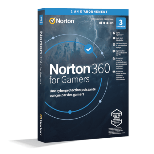 Visuel Boîte Norton 360 pour Gamers 2024 - MonLogiciel.fr
