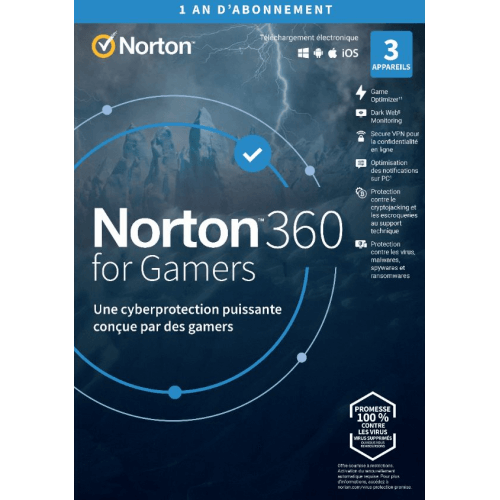 Visuel Boîte Norton 360 pour Gamers 2024 - MonLogiciel.fr