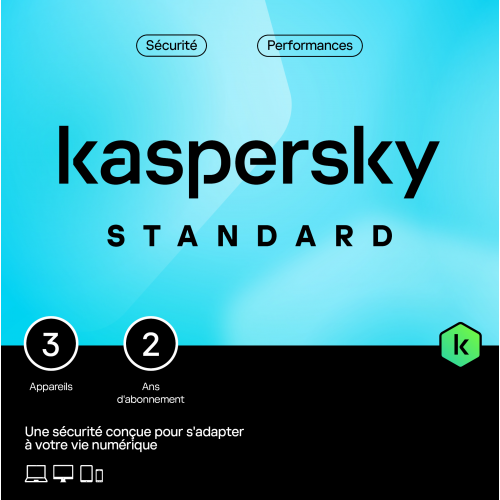 Visuel Boîte Kaspersky Standard 2024 - MonLogiciel.fr