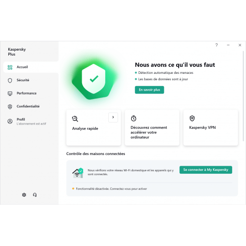Interface Principale - Kaspersky Plus 2024