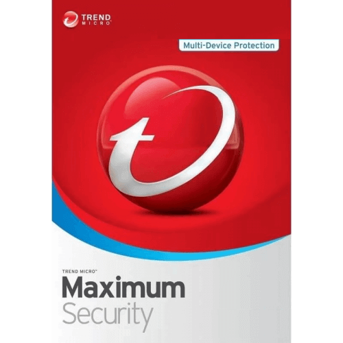 Visuel Boîte Trend Micro Maximum Security 2024 - MonLogiciel.fr