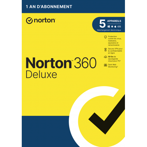 Visuel Boîte Norton 360 Deluxe 2024 - MonLogiciel.fr