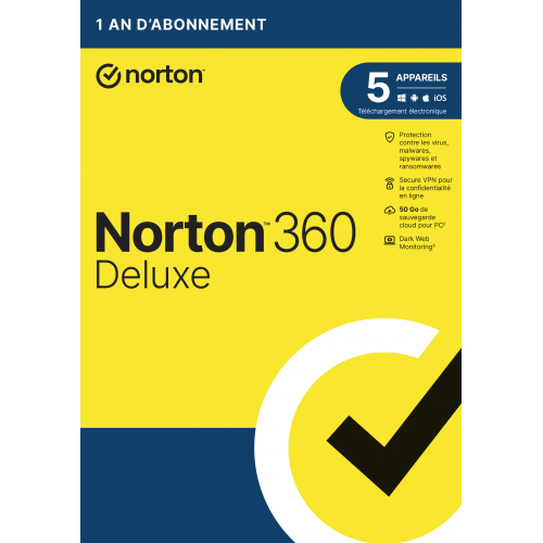 Visuel Boîte Norton 360 Deluxe 2024 - MonLogiciel.fr