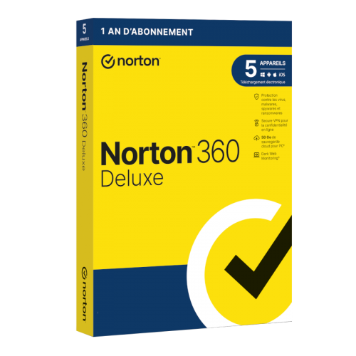 Visuel Boîte Norton 360 Deluxe 2023 - MonLogiciel.fr