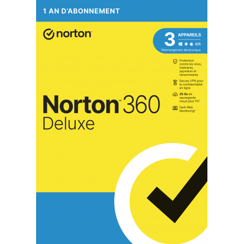 Visuel Boîte Norton 360 Deluxe 2024 - MonLogiciel.fr