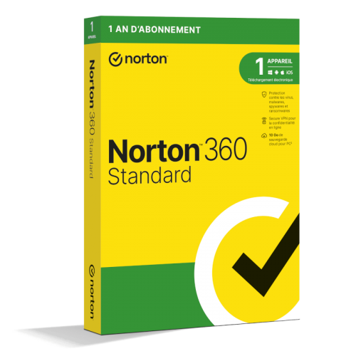 Norton 360 Standard 2024 | 1 Appareil | 1 An | Téléchargement