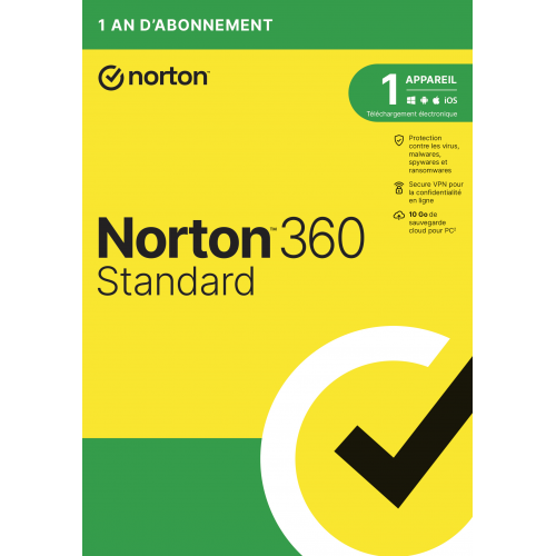 Norton 360 Standard 2023 - Sans suscription