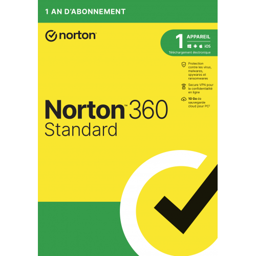 Visuel Boîte Norton 360 Standard 2024 - MonLogiciel.fr