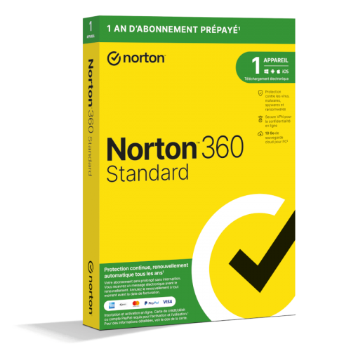 Visuel Boîte Norton 360 Standard 2023 - MonLogiciel.fr