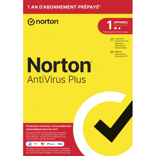 Norton Antivirus Plus 2024 - Avec suscription