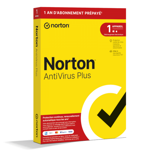 Visuel Boîte Norton Antivirus Plus 2024 - MonLogiciel.fr