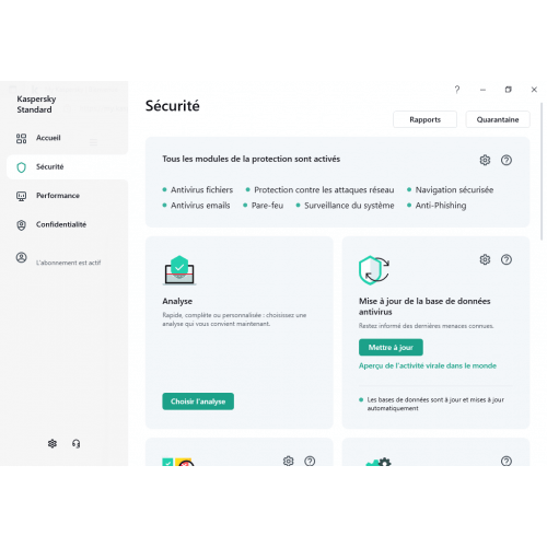 Kaspersky Standard 2024 - Sécurité