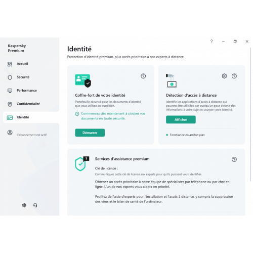 Kaspersky Premium 2024 - Identité
