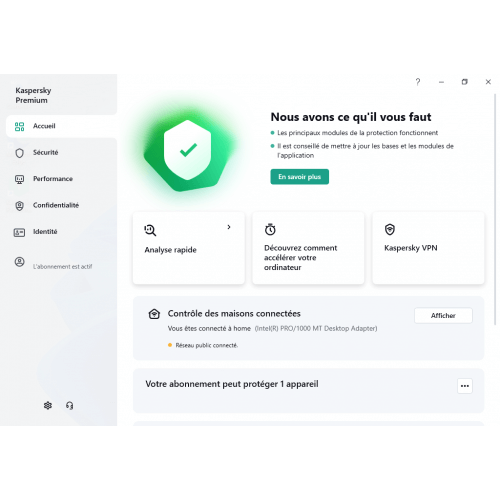 Kaspersky Premium 2024 - Interface