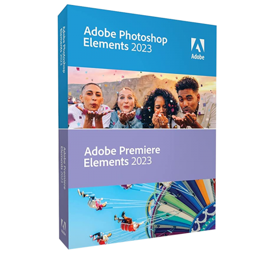Visuel Boîte Adobe Photoshop Elements & Premiere Element 2023 - MonLogiciel.fr