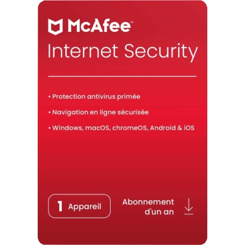 Visuel Boîte McAfee Internet Security 2024 - MonLogiciel.fr