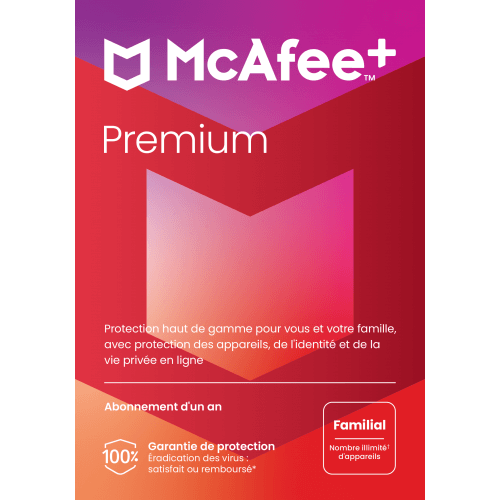 Visuel McAfee+ Premium Family 2024 - MonLogiciel.fr