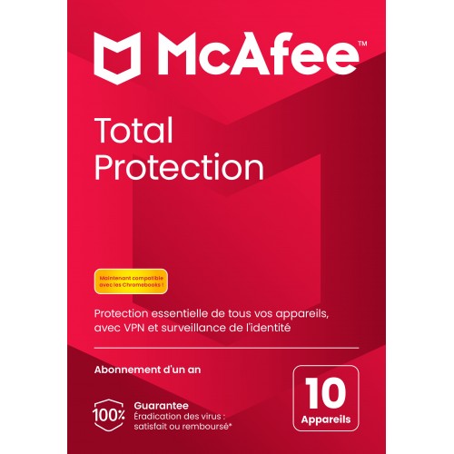 McAfee Total Protection 2024 - Sécurité Internet complète