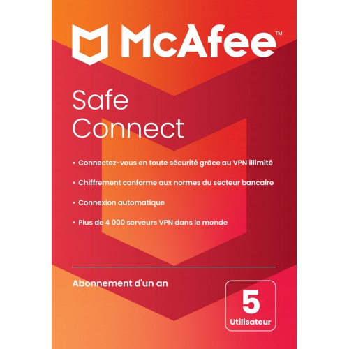 McAfee Safe Connect VPN 2024 - VPN Réseau virtuel privé