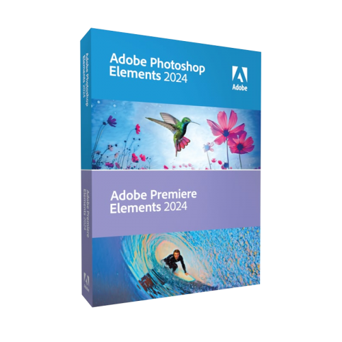 Visuel Boîte Adobe Photoshop Elements & Premiere Element 2024 - MonLogiciel.fr