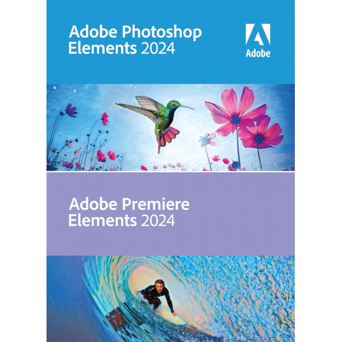 Visuel Boîte Adobe Photoshop Elements & Premiere Element 2024 - MonLogiciel.fr