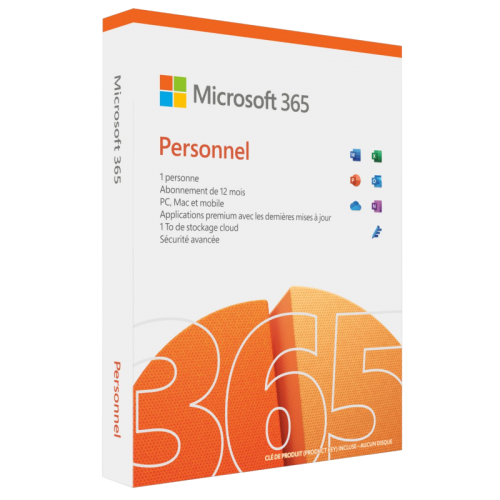 Visuel Boîte Microsoft 365 Personnel 2024 - MonLogiciel.fr