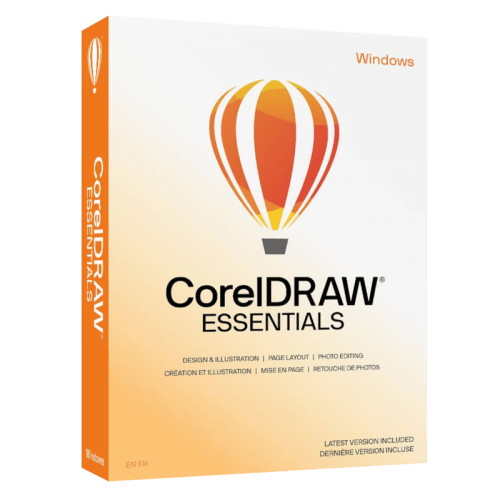 Visuel Boîte CorelDRAW Essentials 2024 - Mon Logiciel.fr