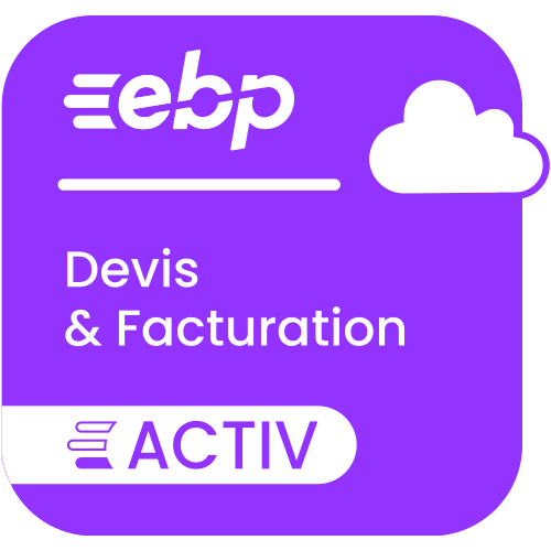 Visuel EBP Devis & Facturation ACTIV en ligne 2023 - Mon Logiciel.fr