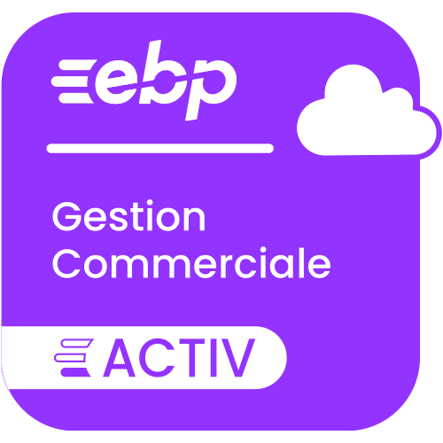 Visuel EBP Gestion Commerciale ACTIV en ligne 2023 - Mon Logiciel.fr