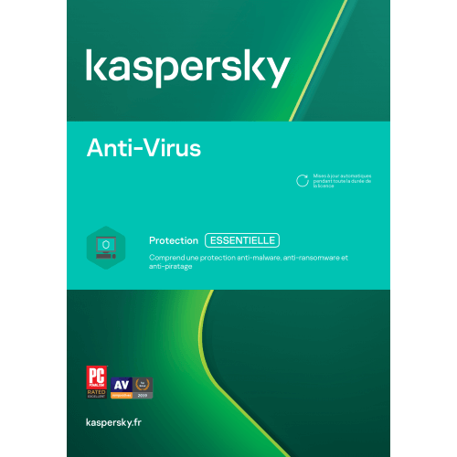Visuel Boîte Kaspersky Antivirus 2022 - MonLogiciel.fr