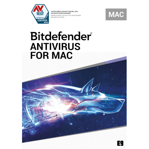 Visuel Boîte Bitdefender Antivirus pour Mac 2024 - MonLogiciel.fr